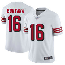 Youth Nike San Francisco 49ers #16 Joe Montana White Vapor Untouchable Authentic Stitched NFL Jersey
