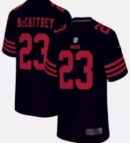 Youth Nike San Francisco 49ers #23 Christian McCaffrey Red 2023 Vapor Untouchable Authentic Stitched NFL Jersey.jpg