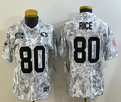 Youth Nike San Francisco 49ers #80 Jerry Rice 2024 Salute to Service NFL Jersey