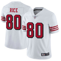 Youth Nike San Francisco 49ers #80 Jerry Rice White Vapor Untouchable Limited Authentic Stitched NFL Jersey