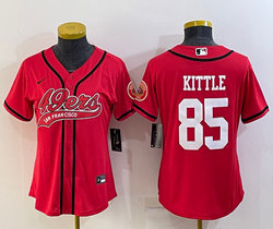 Youth Nike San Francisco 49ers #85 George Kittle Red Joint Authentic Stitched baseball jersey