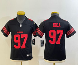Youth Nike San Francisco 49ers #97 Nick Bosa Black new Vapor Untouchable Authentic Stitched NFL Jersey