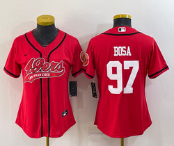 Youth Nike San Francisco 49ers #97 Nick Bosa Red Joint Authentic Stitched baseball jersey
