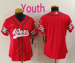 Youth Nike San Francisco 49ers Blank Red Russ Joint Mexico Authentic Stitched baseball jersey