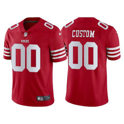 Youth Nike San Francisco 49ers Customized Red 2022 Vapor Untouchable Authentic Stitched NFL Jerseys