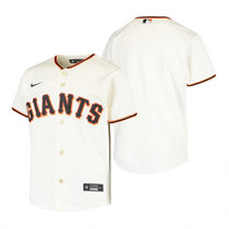 Youth Nike San Francisco Giants #Blank Cream Game Authentic Stitched MLB Jersey