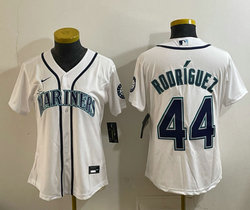 Youth Nike Seattle Mariners #44 Julio Rodriguez White Game Authentic Stitched MLB jersey