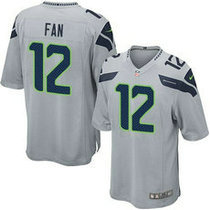 Youth Nike Seattle Seahawks 12th Fan Grey Authentic Stitched NFL Jersey