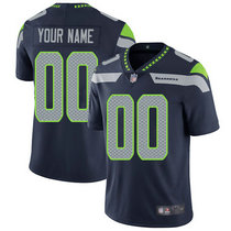 Youth Nike Seattle Seahawks Customized Blue Limited Vapor Untouchable Authentic Stitched NFL Jerseys