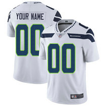 Youth Nike Seattle Seahawks Customized White Limited Vapor Untouchable Authentic Stitched NFL Jerseys