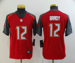 Youth Nike Tampa Bay Buccaneers #12 Tom Brady Red Vapor Untouchable Authentic Stitched NFL Jersey