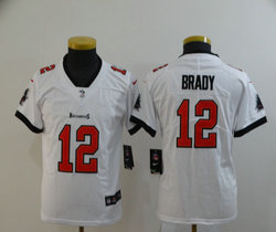 Youth Nike Tampa Bay Buccaneers #12 Tom Brady White 2020 Vapor Untouchable Authentic Stitched NFL Jersey