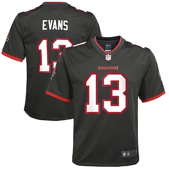 Youth Nike Tampa Bay Buccaneers #13 Mike Evans Gray Vapor Untouchable Authentic Stitched NFL Jersey