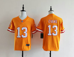 Youth Nike Tampa Bay Buccaneers #13 Mike Evans Yellow Throwback Stitched NFL Jersey