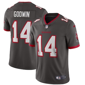 Youth Nike Tampa Bay Buccaneers #14 Chris Godwin Pewter 2020 Vapor Untouchable Authentic Stitched NFL Jersey