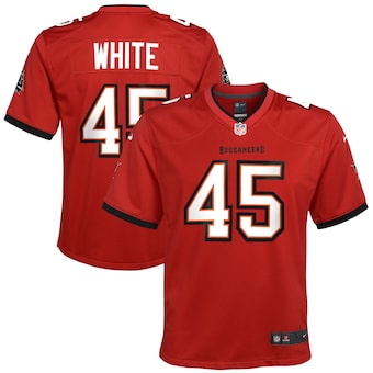 Youth Nike Tampa Bay Buccaneers #45 Devin White Red Vapor Untouchable Authentic Stitched NFL Jersey