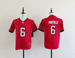 Youth Nike Tampa Bay Buccaneers #6 Baker Mayfield Red Authentic Stitched NFL Jersey