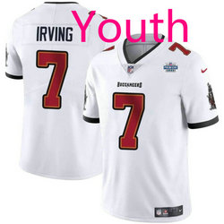 Youth Nike Tampa Bay Buccaneers #7 Bucky Irving White Vapor Untouchable NFL Jersey