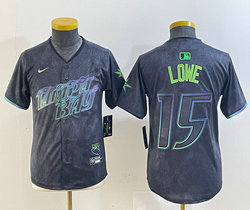 Youth Nike Tampa Bay Rays #15 Josh Lowe 2024 City Authentic stitched MLB jersey