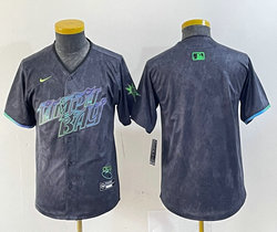Youth Nike Tampa Bay Rays Blank 2024 City Authentic stitched MLB jersey