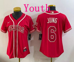 Youth Nike Texas Rangers #6 Josh Jung Red 2026 City MLB Jersey