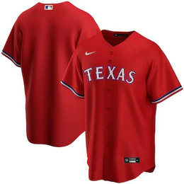 Youth Nike Texas Rangers #Blank Red Game Authentic Stitched MLB jersey