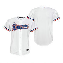Youth Nike Texas Rangers #Blank White Game Authentic Stitched MLB jersey