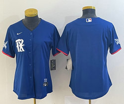 Youth Nike Texas Rangers Blank Blue 2023 City Authentic Stitched MLB Jersey