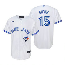 Youth Nike Toronto Blue Jays #15 Randal Grichuk White Game Authentic Stitched MLB Jersey