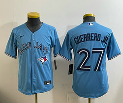 Youth Nike Toronto Blue Jays #27 Vladimir Guerrero Jr. Light Blue Baseball Jersey