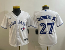 Youth Nike Toronto Blue Jays #27 Vladimir Guerrero Jr. White Authentic Stitched MLB Jersey