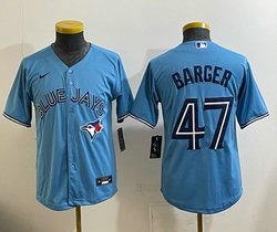 Youth Nike Toronto Blue Jays #47 Addison Barger Light Blue Baseball Jersey