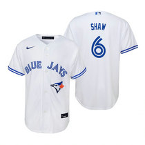 Youth Nike Toronto Blue Jays #6 Travis Shaw White Game Authentic Stitched MLB Jersey