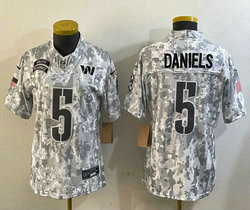 Youth Nike Washington Commanders #5 Jayden Daniels 2024 Salute to Service Authentic Stitched NFL Jersey