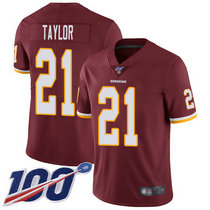Youth Nike Washington Redskins #21 Sean Taylor 100th Season Red Vapor Untouchable Authentic Stitched NFL Jersey