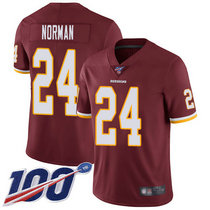 Youth Nike Washington Redskins #24 Josh Norman 100th Season Red Vapor Untouchable Authentic Stitched NFL Jersey