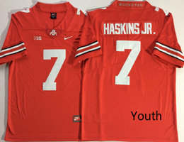 Youth Ohio State Buckeyes #7 Dwayne Haskins Jr. Red Vapor Untouchable College Football Jersey