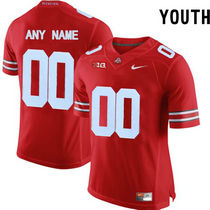 Youth Ohio State Buckeyes Customized Red Limited Authentic Stitched NCAA Jersey