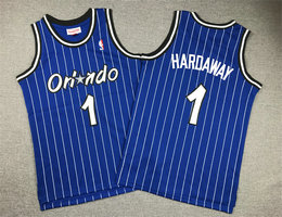 Youth Orlando Magic #1 Penny Hardaway Blue Throwback Authentic Stitched NBA jersey