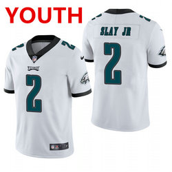 Youth Philadelphia Eagles #2 Darius Slay Jr White Vapor Untouchable Authentic Stitched NFL Jersey