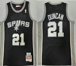Youth San Antonio Spurs #21 Tim Duncan Black 1998-99 Hardwood Classics Authentic Stitched NBA jersey