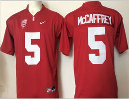 Youth Stanford Cardinal #5 Christian McCaffrey Red Authentic Stitched College Football Jersey