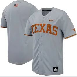 Youth Texas Longhorns Blank Gray NCAA jersey