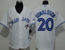 Youth Toronto Blue Jays #20 Josh Donaldson White New Majestic Stitched MLB Jersey