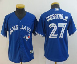 Youth Toronto Blue Jays #27 Vladimir Guerrero Jr. Blue Game Authentic Stitched MLB Jersey