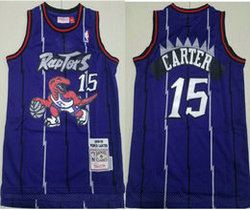 Youth Toronto Raptors #15 Vince Carter Purple 1998-99 Hardwood Classics Authentic Stitched NBA Jersey