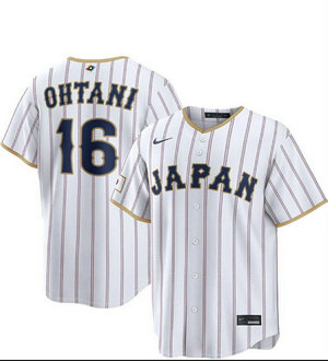 japan #16 Shohei Othani White World classic jersey