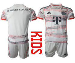 kids 2025-26 Bayern München Blank away Soccer Club Jersey