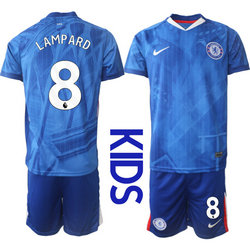 kids 2025-26 Chelsea #8 LAMPARD Home Soccer Club Jersey