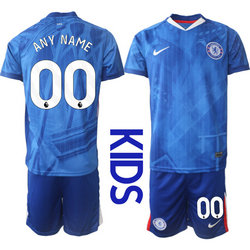 kids 2025-26 Chelsea any name Home Soccer Club Jersey